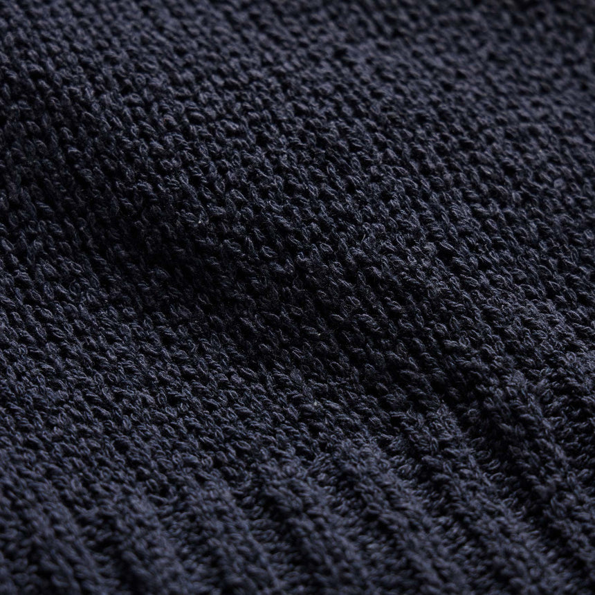 East Cape Silk Linen Hooded Sweater in Navy | James Perse Los Angeles