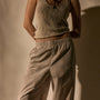 Stretch Poplin Parachute Pant in Salt Pigment | James Perse Los Angeles