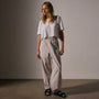 Stretch Poplin Parachute Pant in Salt Pigment | James Perse Los Angeles