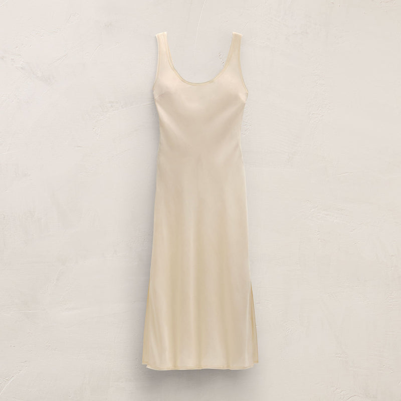 James Perse Silk Twill Tank Dress - Ivory James Perse Silk Twill Tank Dress - Ivory