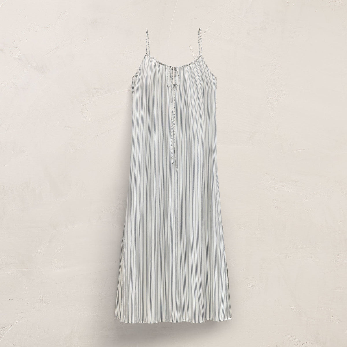 Silk Stripe Strappy Tie Dress in Pacific Stripe | James Perse Los Angeles