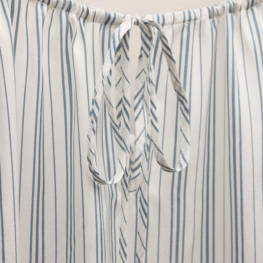 Silk Stripe Strappy Tie Dress in Pacific Stripe | James Perse Los Angeles