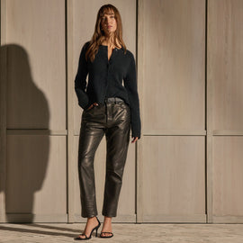 Leather Pant - Black | James Perse Los Angeles