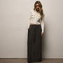Satin Drawstring Wide Leg Pant in Hemlock Pigment | James Perse Los Angeles
