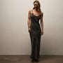 Satin Cami Slip Dress in Hemlock Pigment | James Perse Los Angeles