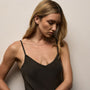 Satin Cami Slip Dress in Hemlock Pigment | James Perse Los Angeles