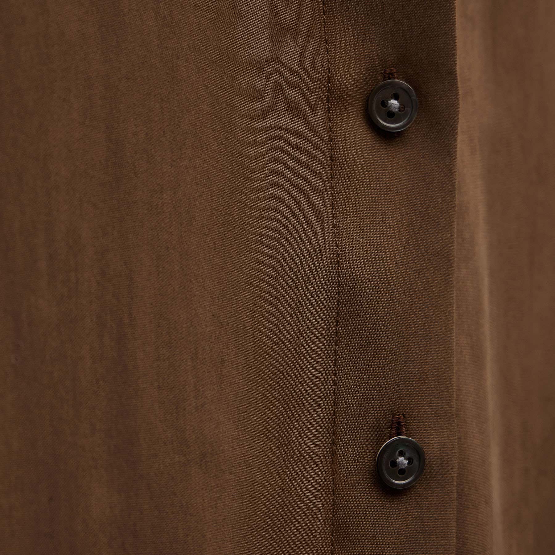 Short Sleeve Silk Shirt in Cocoa | James Perse Los Angeles