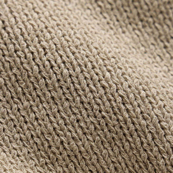 Baja Tie Front Cardigan in Natural/Tobacco | James Perse Los Angeles