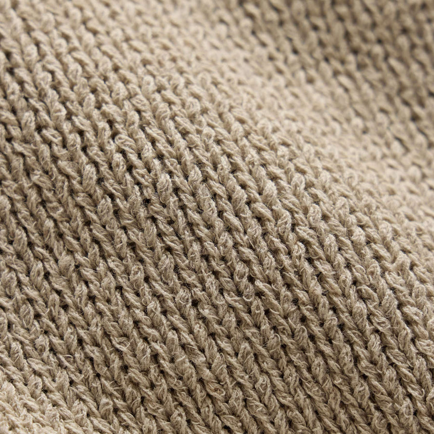 Baja Tie Front Cardigan in Natural/Tobacco | James Perse Los Angeles