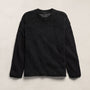 Oversized Cotton Linen Beach Sweater in Black | James Perse Los Angeles