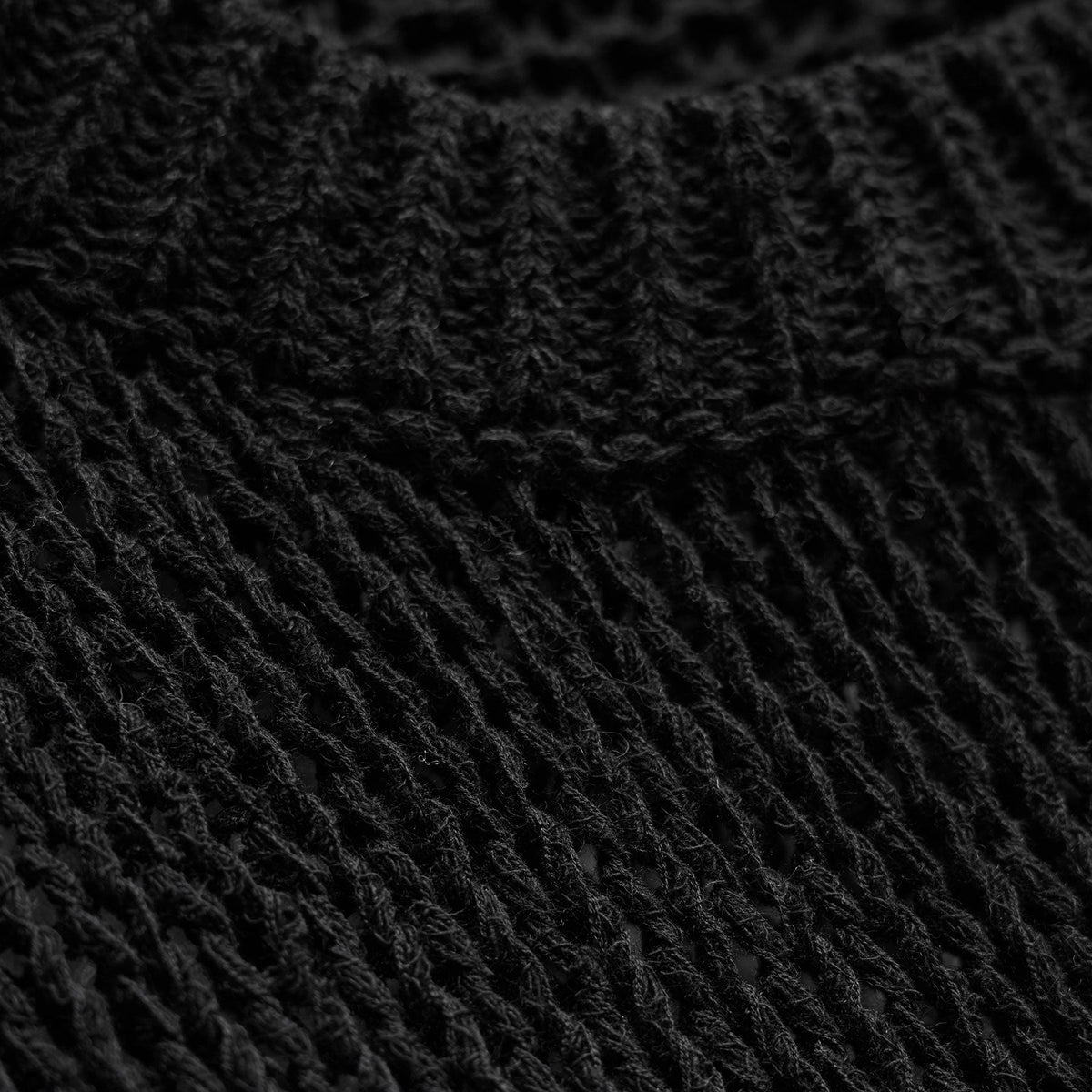 Oversized Cotton Linen Beach Sweater in Black | James Perse Los Angeles