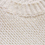 Cotton Linen Open Knit Crew in Off White | James Perse Los Angeles
