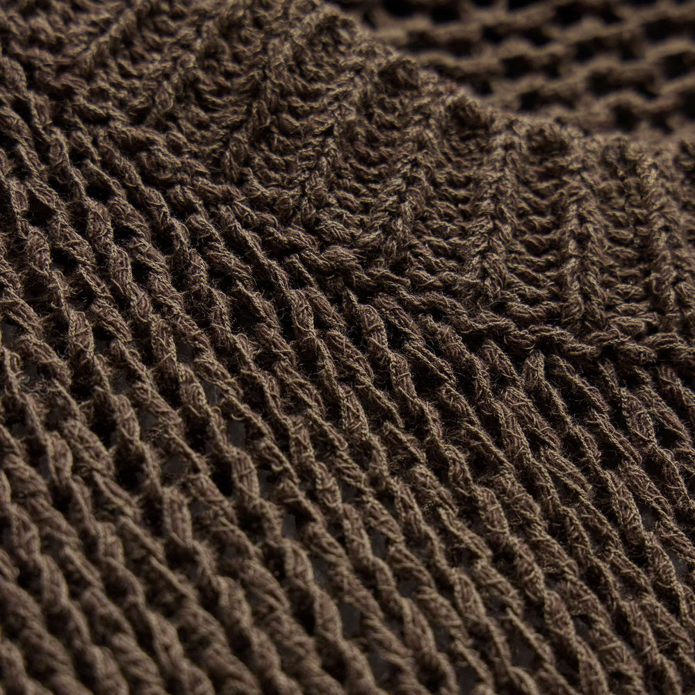 Oversized Cotton Linen Beach Sweater in Storm | James Perse Los Angeles