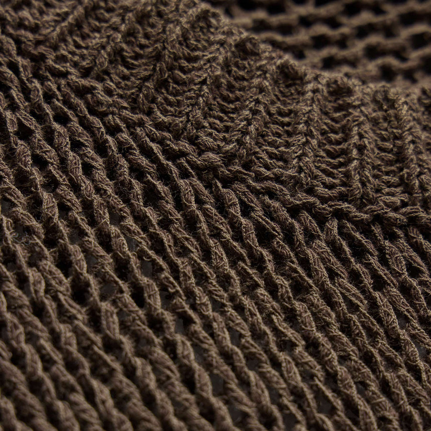 Oversized Cotton Linen Beach Sweater in Storm | James Perse Los Angeles