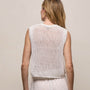 Cotton Linen Sweater Tank In Off White | James Perse Los Angeles