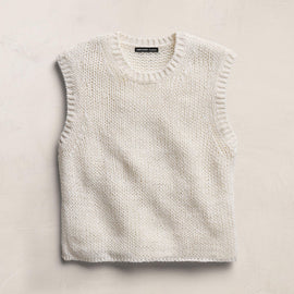 Cotton Linen Sweater Tank In Off White | James Perse Los Angeles