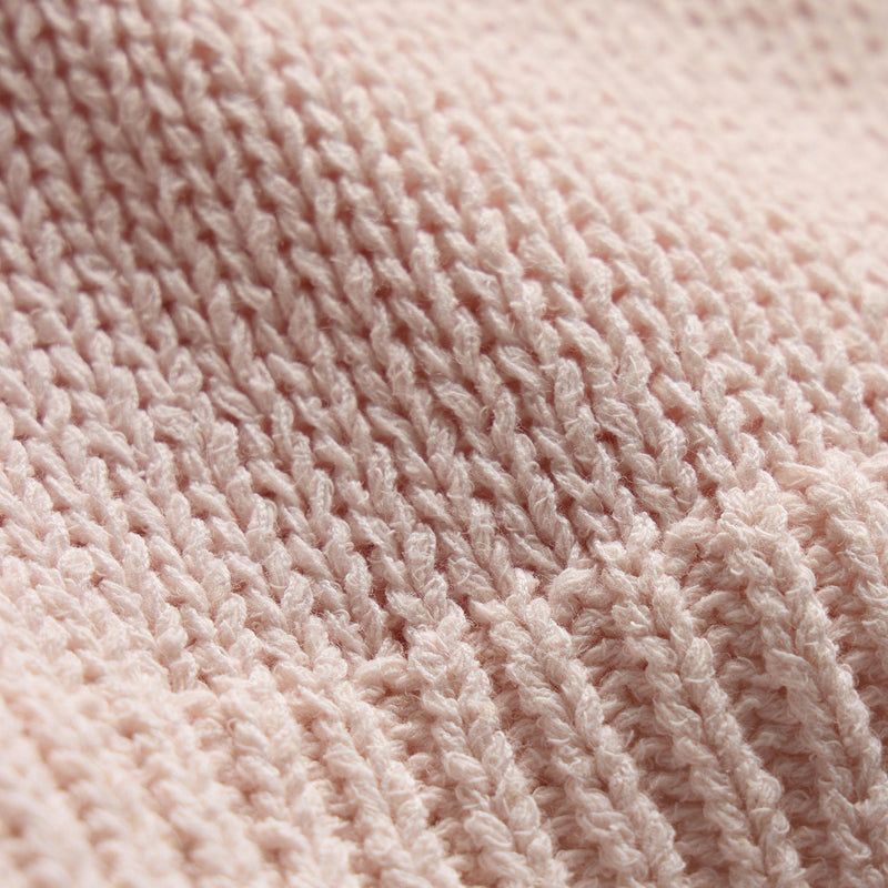 Cotton Linen V Neck Boxy Sweater In Light Rose Quartz | James Perse Los Angeles