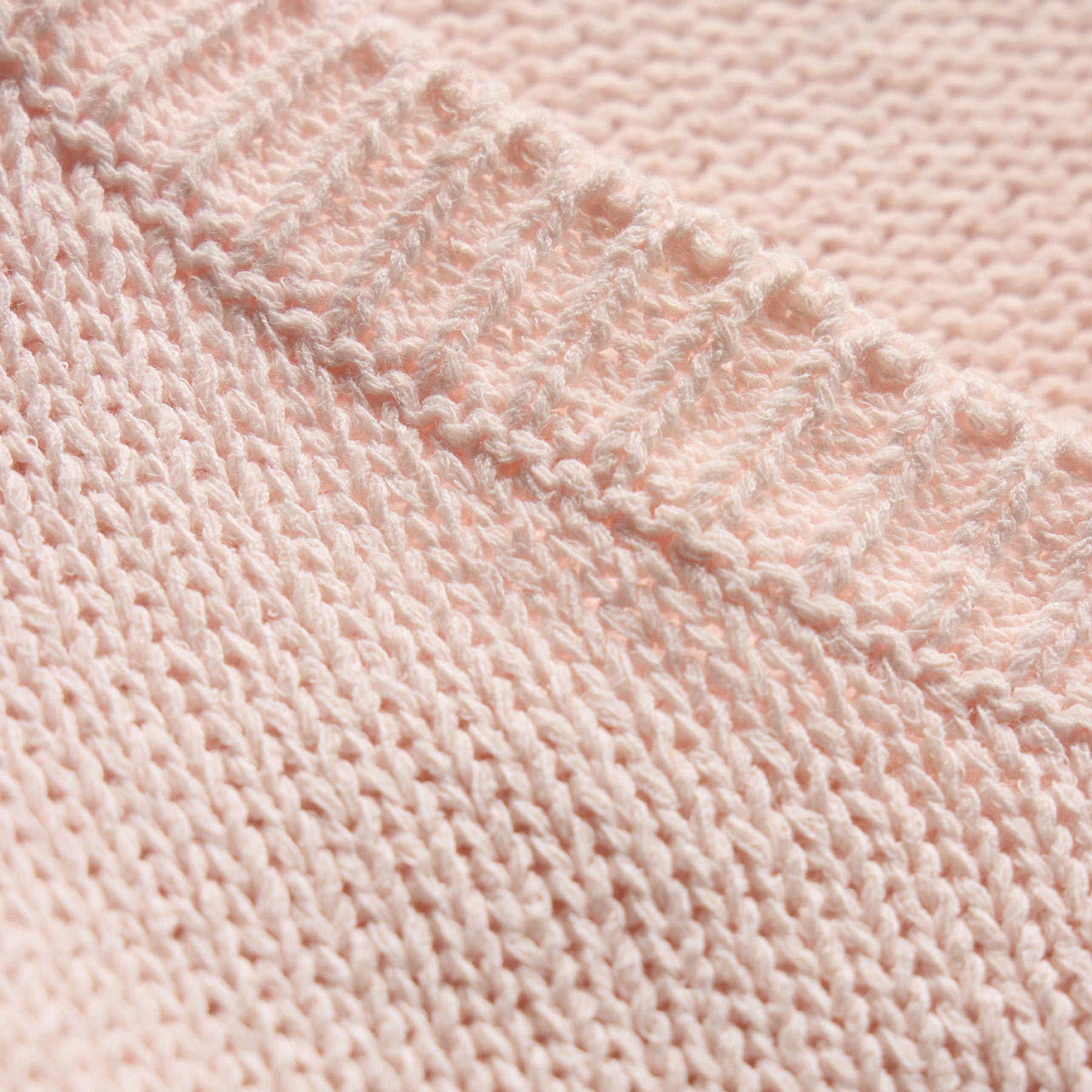 Cotton Linen V Neck Boxy Sweater In Light Rose Quartz | James Perse Los Angeles