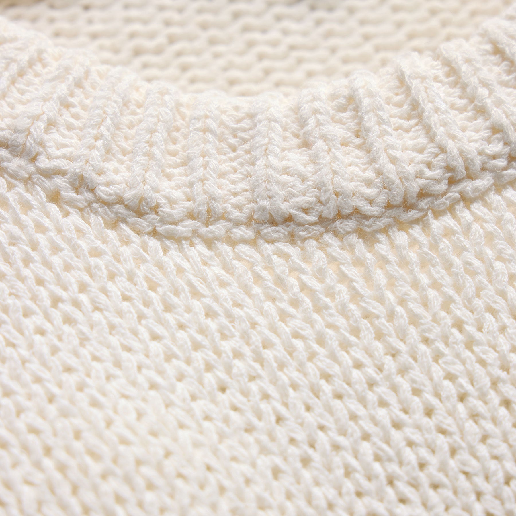 【美品】STONE  ホワイト　薄手　春　コットンニット L Textured Linen Cotton Sweater in Off White | James Perse Los Angeles