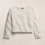 Cotton Linen Pullover Sweater In Off White | James Perse Los Angeles
