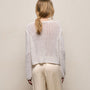 Cotton Linen Pullover Sweater In Off White | James Perse Los Angeles