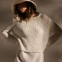 Cotton Linen Pullover Sweater In Off White | James Perse Los Angeles