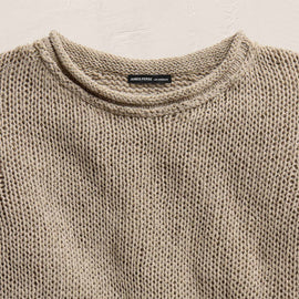 Cotton Linen Pullover Sweater - Overcast