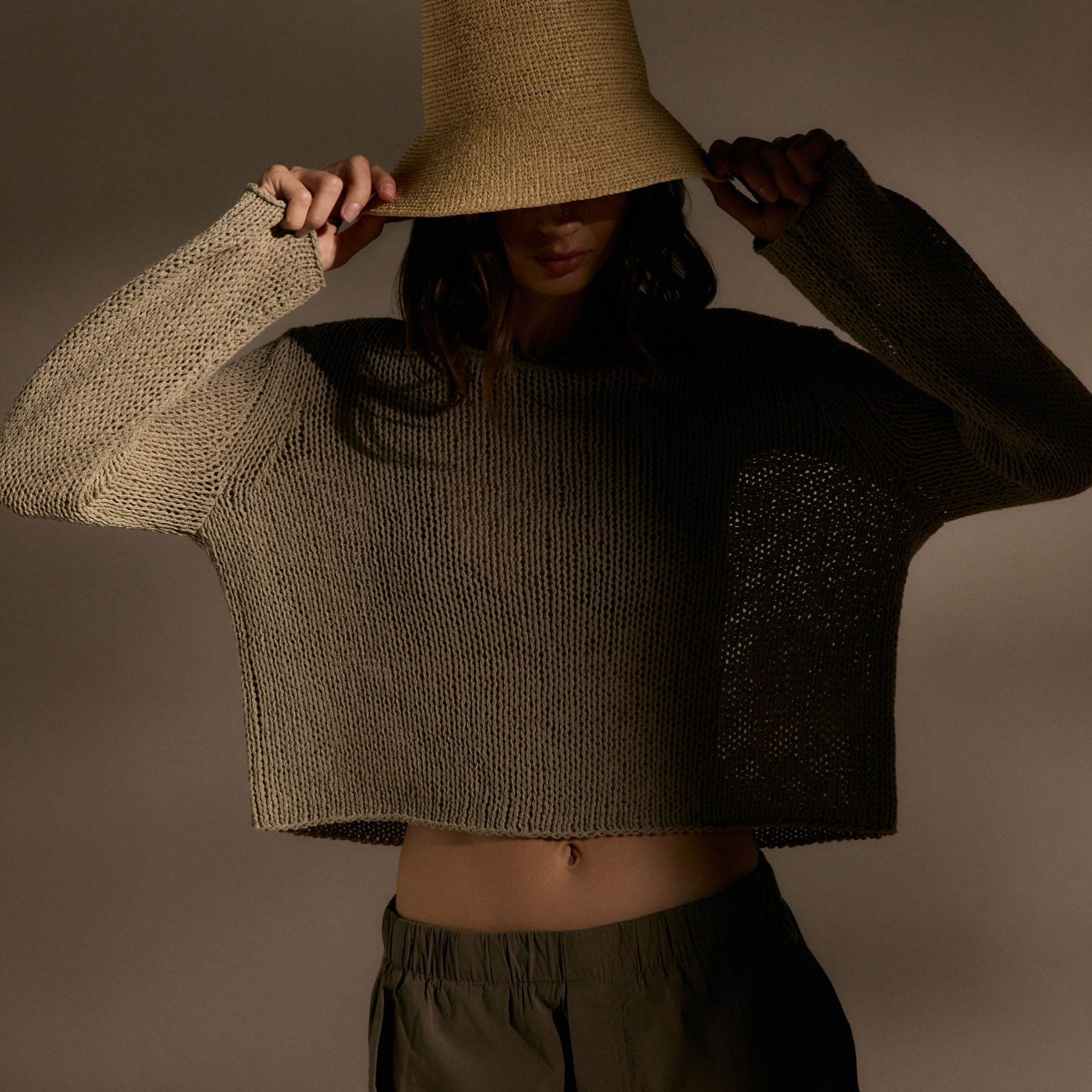 Cotton Linen Pullover Sweater - Overcast | James Perse Los Angeles