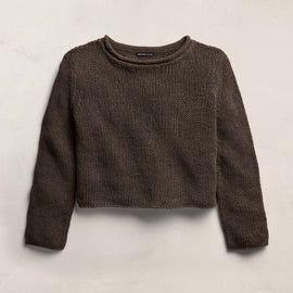Cotton Linen Pullover Sweater - Storm