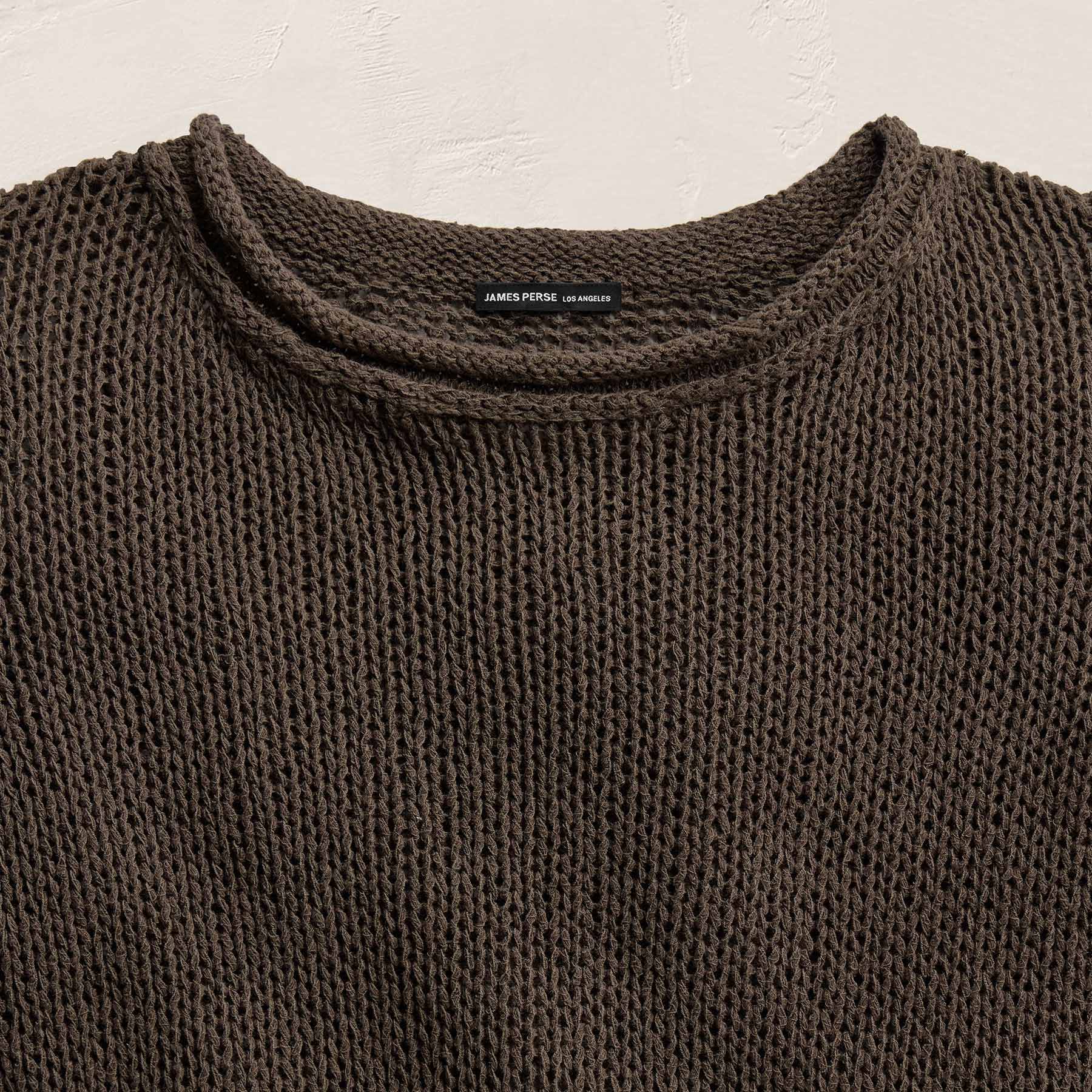 Cotton Linen Pullover Sweater - Storm