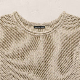 Baja Fringe Cotton Linen Tunic - Natural