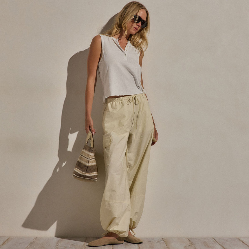 Parachute Cargo Pants in Ecru | James Perse Los Angeles