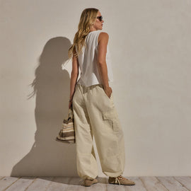 Parachute Cargo Pants in Ecru | James Perse Los Angeles