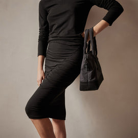 LA Small Tote in Black | James Perse Los Angeles / Womens