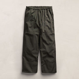 Fine Cotton Twill Crop Pant In Dark Olive | James Perse Los Angeles