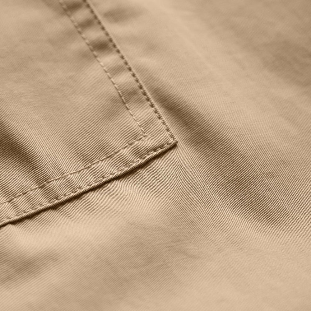 Fine Cotton Twill Crop Pant In Light Khaki | James Perse Los Angeles