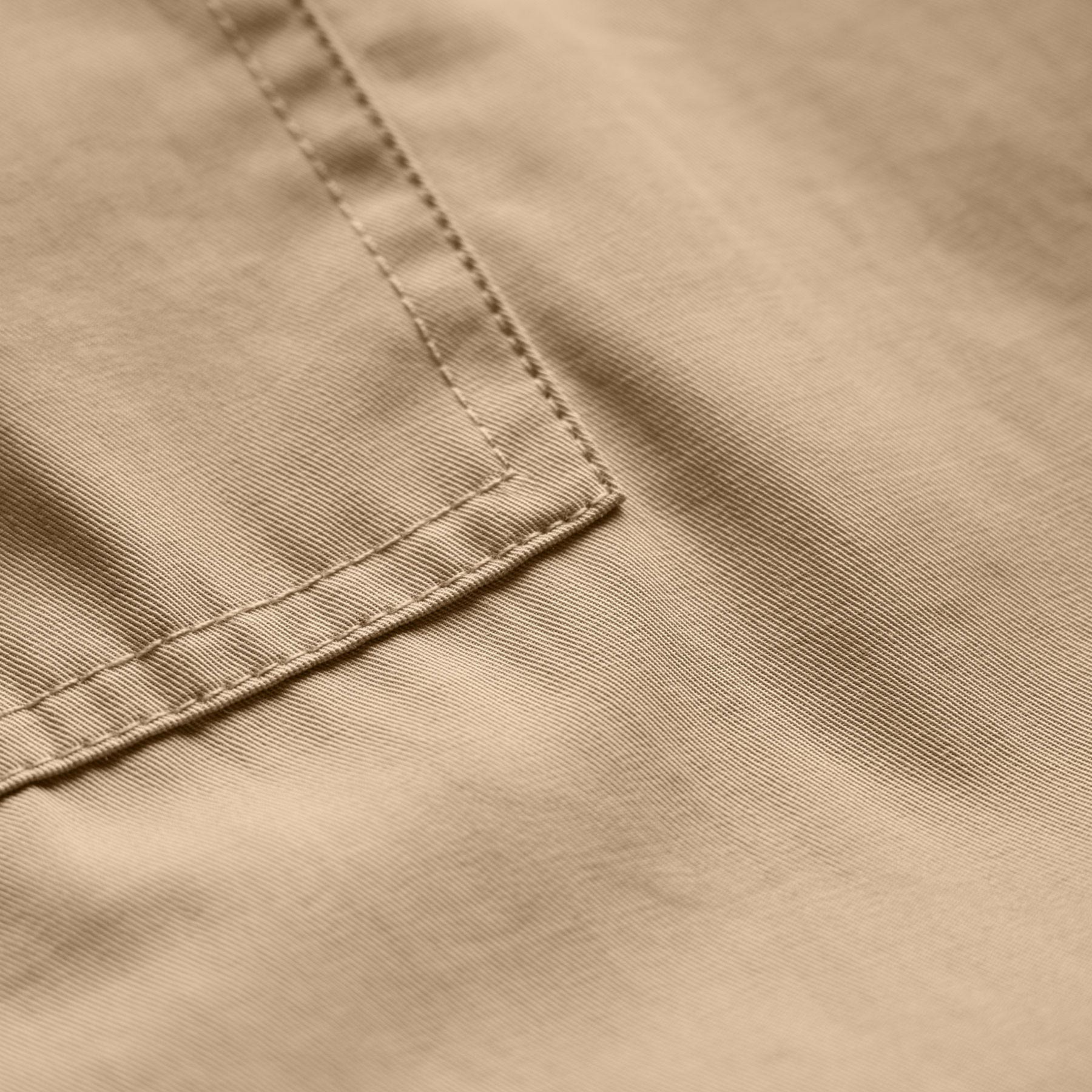 Fine Cotton Twill Crop Pant In Light Khaki | James Perse Los Angeles