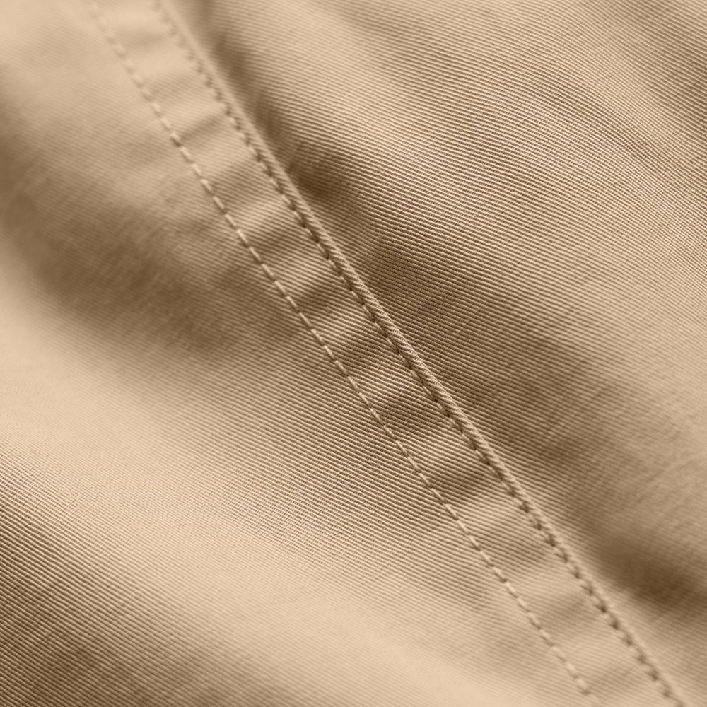 Fine Cotton Twill Crop Pant In Light Khaki | James Perse Los Angeles