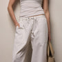 Fine Cotton Twill Crop Pant in White | James Perse Los Angeles