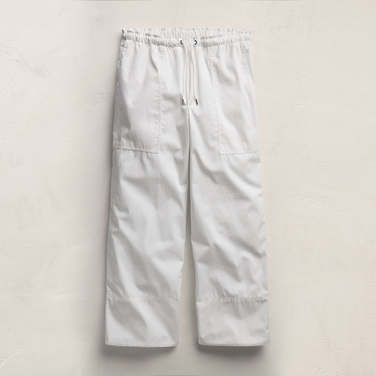 Fine Cotton Twill Crop Pant In White | James Perse Los Angeles