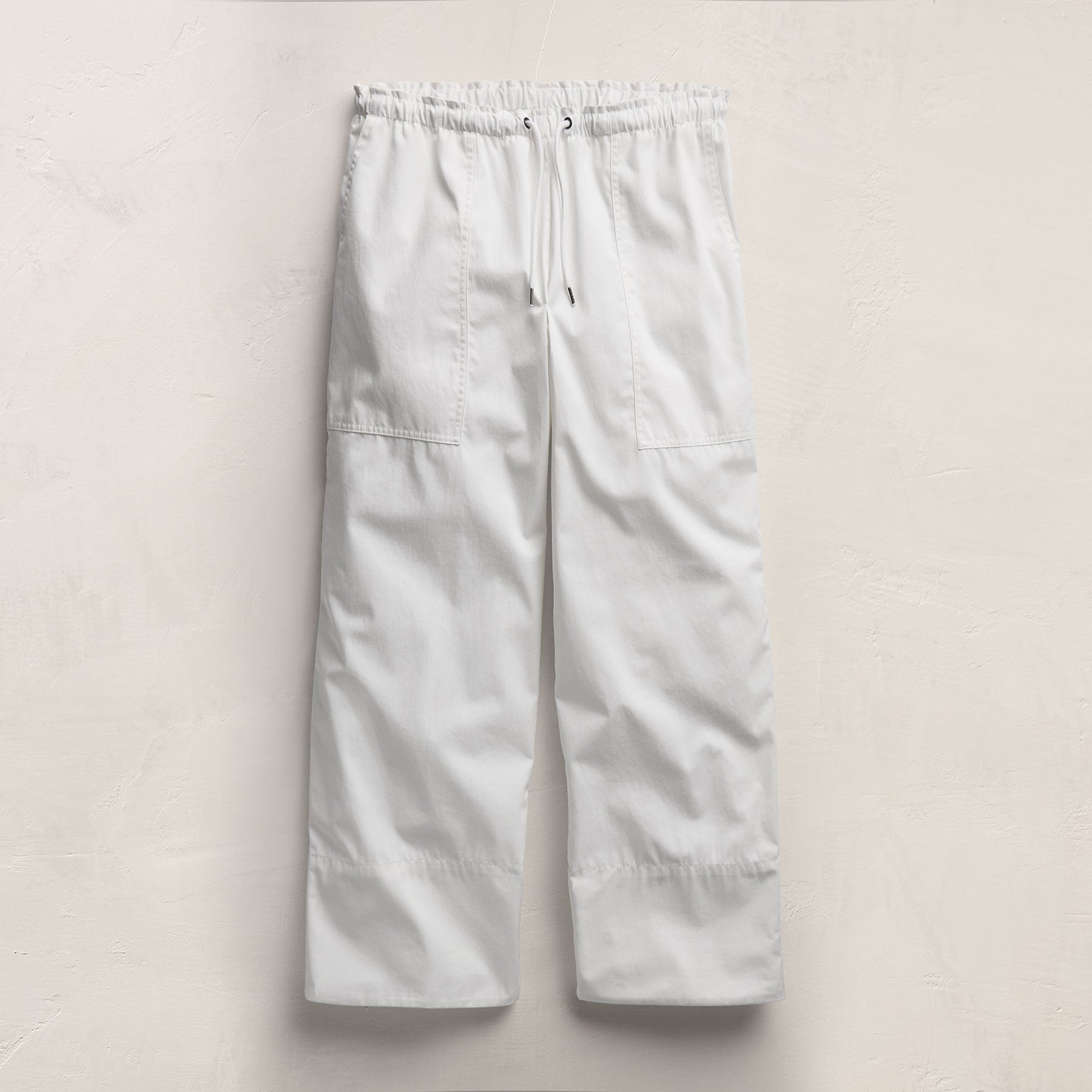 Fine Cotton Twill Crop Pant In White | James Perse Los Angeles
