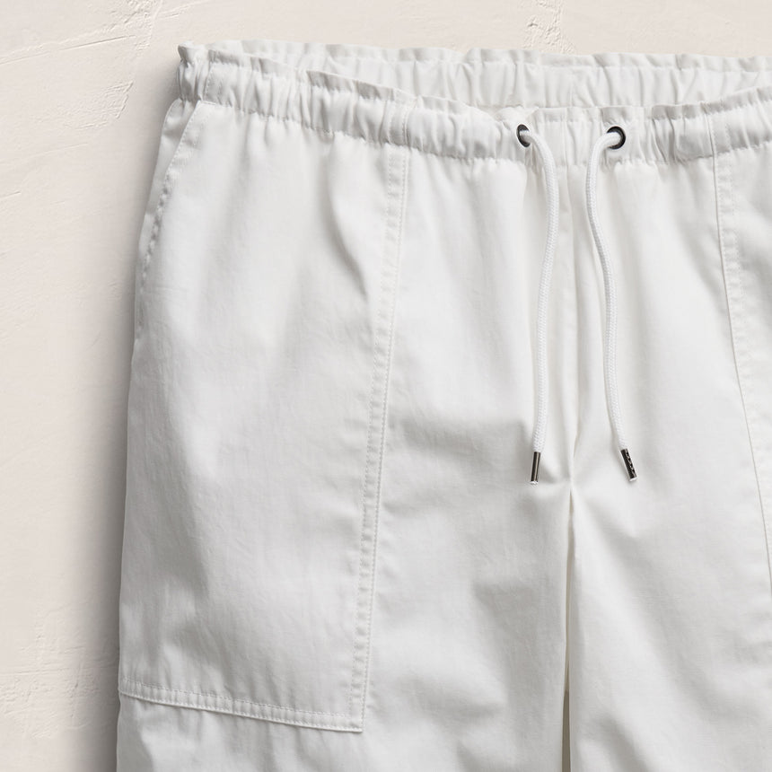 Fine Cotton Twill Crop Pant In White | James Perse Los Angeles