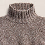 Mock Neck Chunky Sweater - Tan White Mouline | James Perse Los Angeles