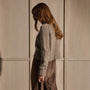 Mock Neck Chunky Sweater - Tan White Mouline | James Perse Los Angeles