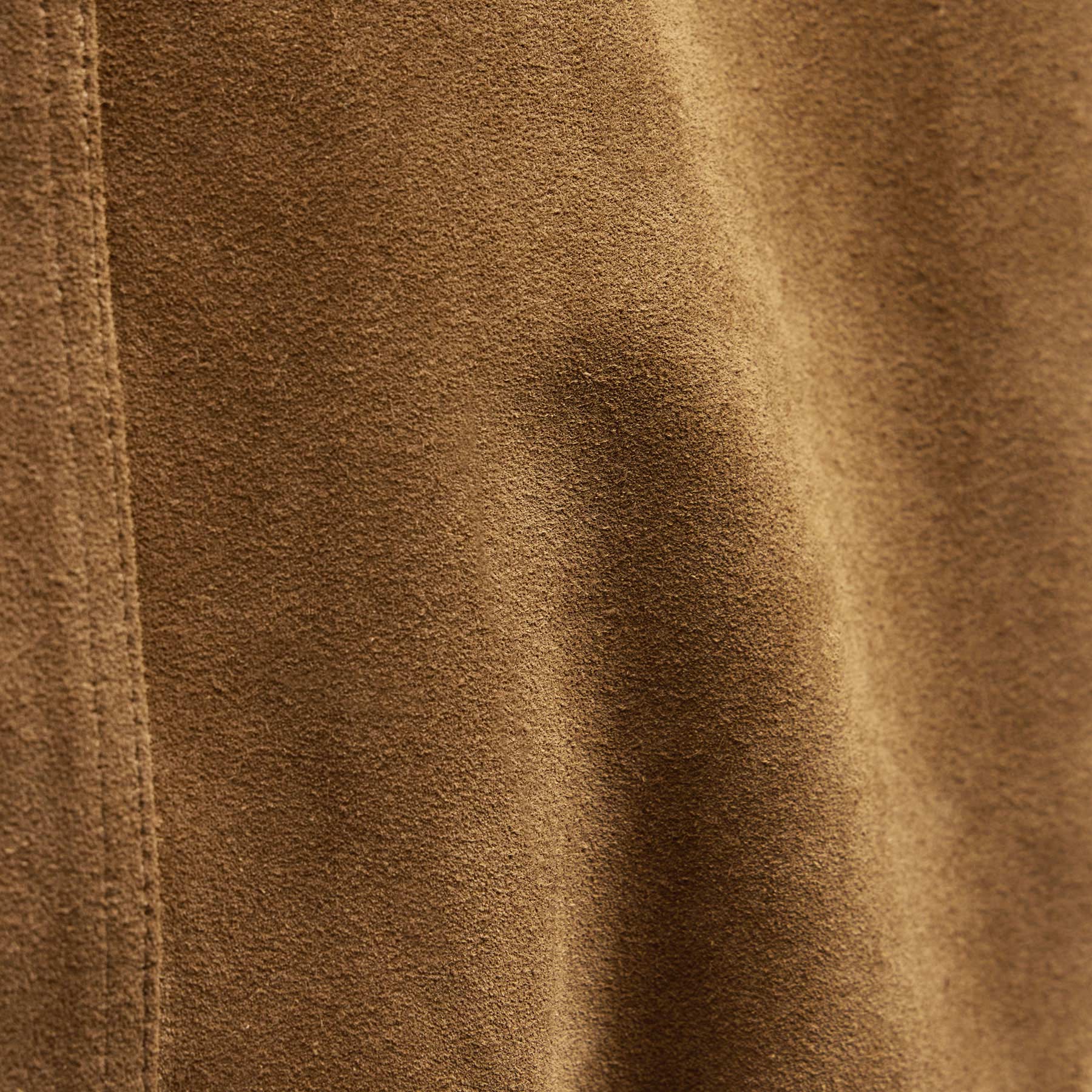 Suede Funnel Neck Jacket in Dark Sand | James Perse Los Angeles