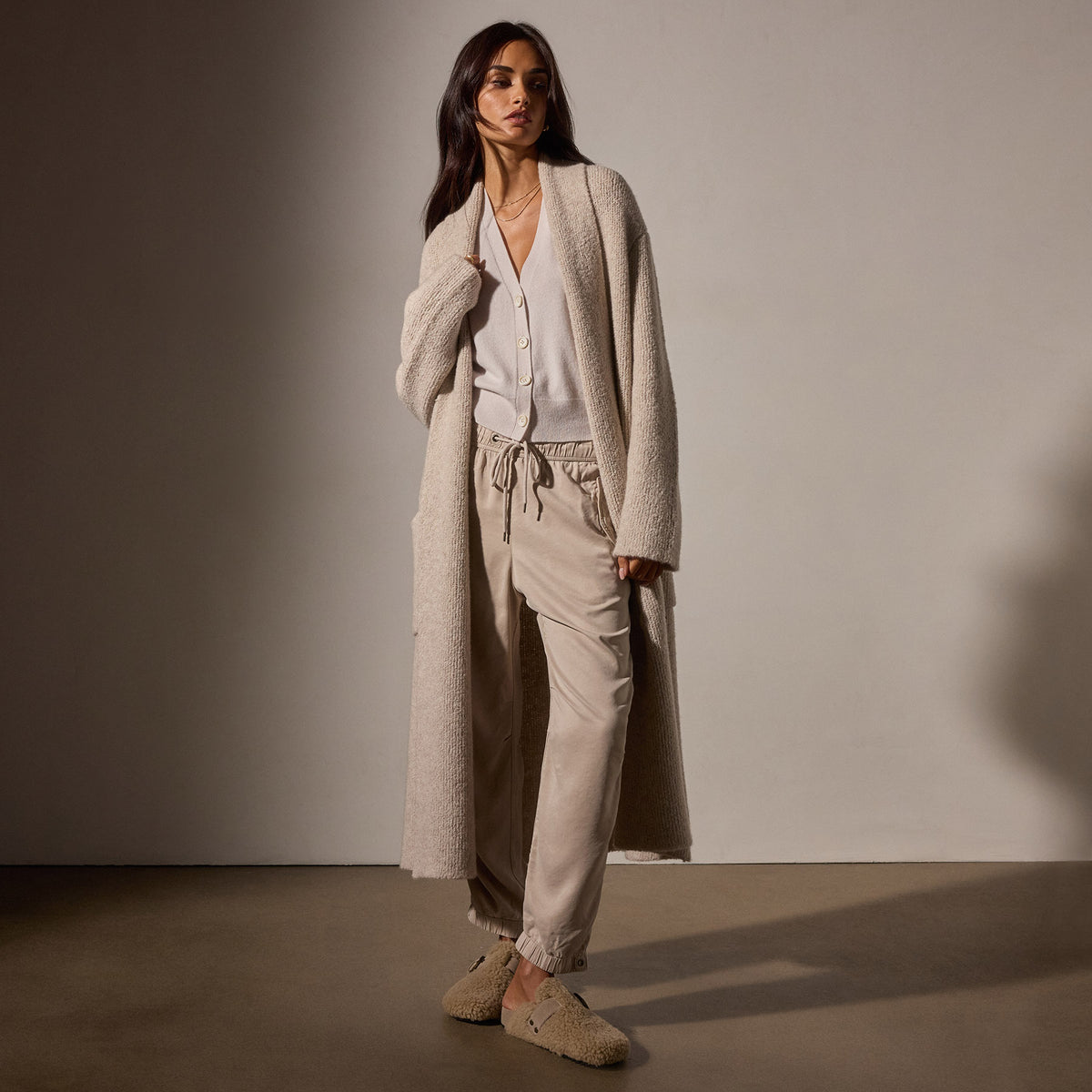 Tencel Sateen Flight Pant in Faint | James Perse Los Angeles
