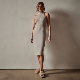 Cotton Cashmere Tank Dress in Toast | James Perse Los Angeles