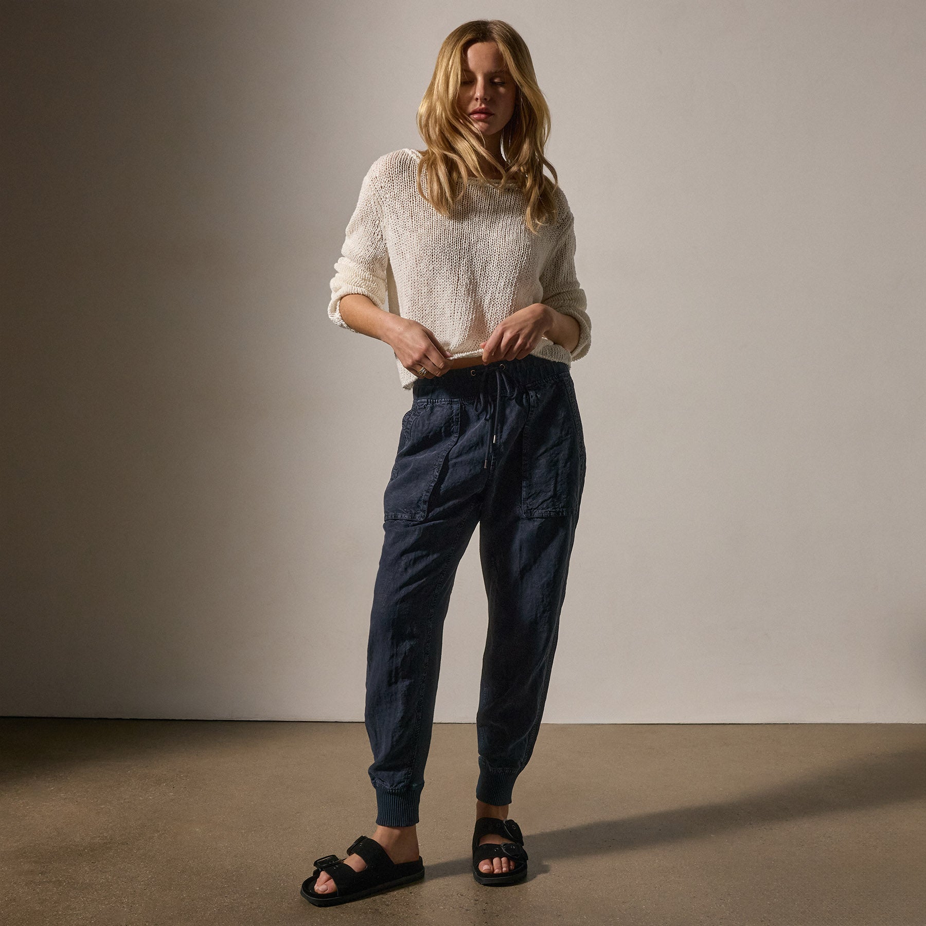 Linen Mixed Media Pant