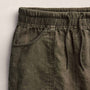 Linen Utility Mini Skirt - Army Green