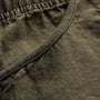 Linen Utility Mini Skirt - Army Green